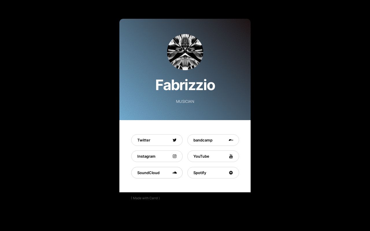 Carrd profile picture for @fabrizzio